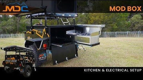How to: Setup Kitchen & Electrical MDC MOD BOX Camper Trailer