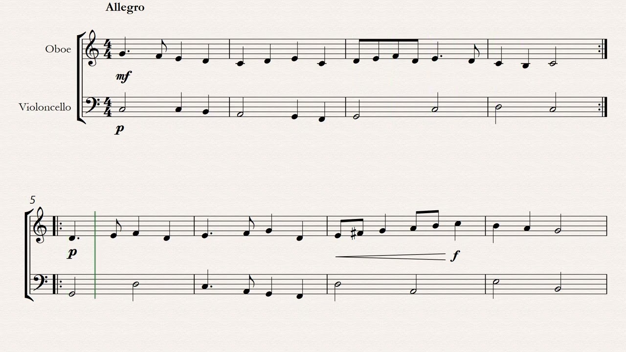 deck the halls easy oboe and cello sheet music