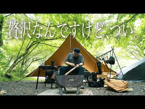 ソロキャンプのギア紹介|道志の森に月1で通う常連さんの装備一式|ogawa焚火台COOKING FIRE PIT|キャンパー取材 #540