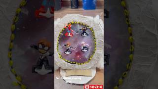 Easy DIY 3D Spider-Verse Display #SpiderMan #SpiderVerse #DIY #CardboardCraft #MarvelDIY #shorts