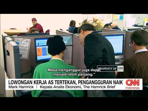 Lowongan Kerja AS Tertekan, Pengangguran Naik