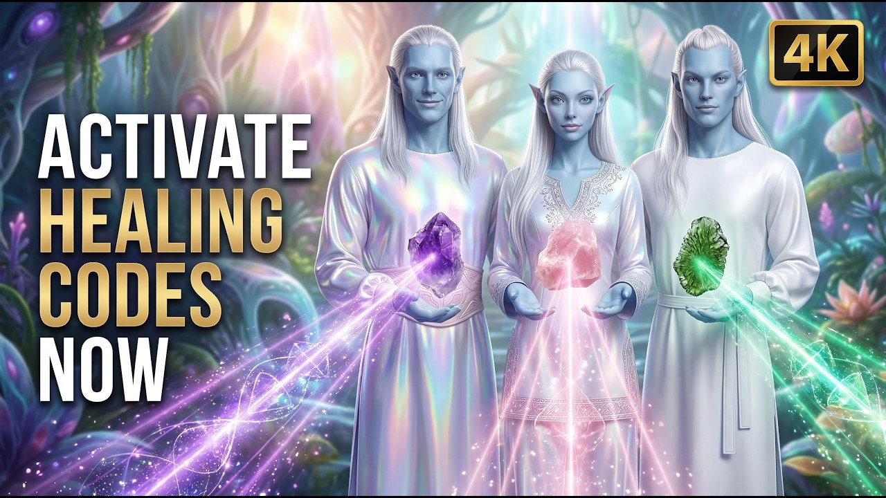 ACTIVATE HEALING CODES NOW | 5D Pleiadian Light Language | 528Hz DNA Repair | 4K Starseed Soundscape