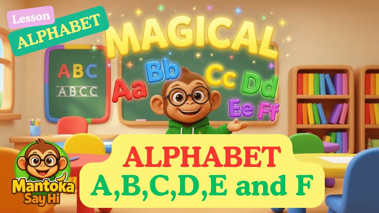 F Learning Learn ABC Letter A-F | Alphabet Learning | Kids 3D Learning Animation ...