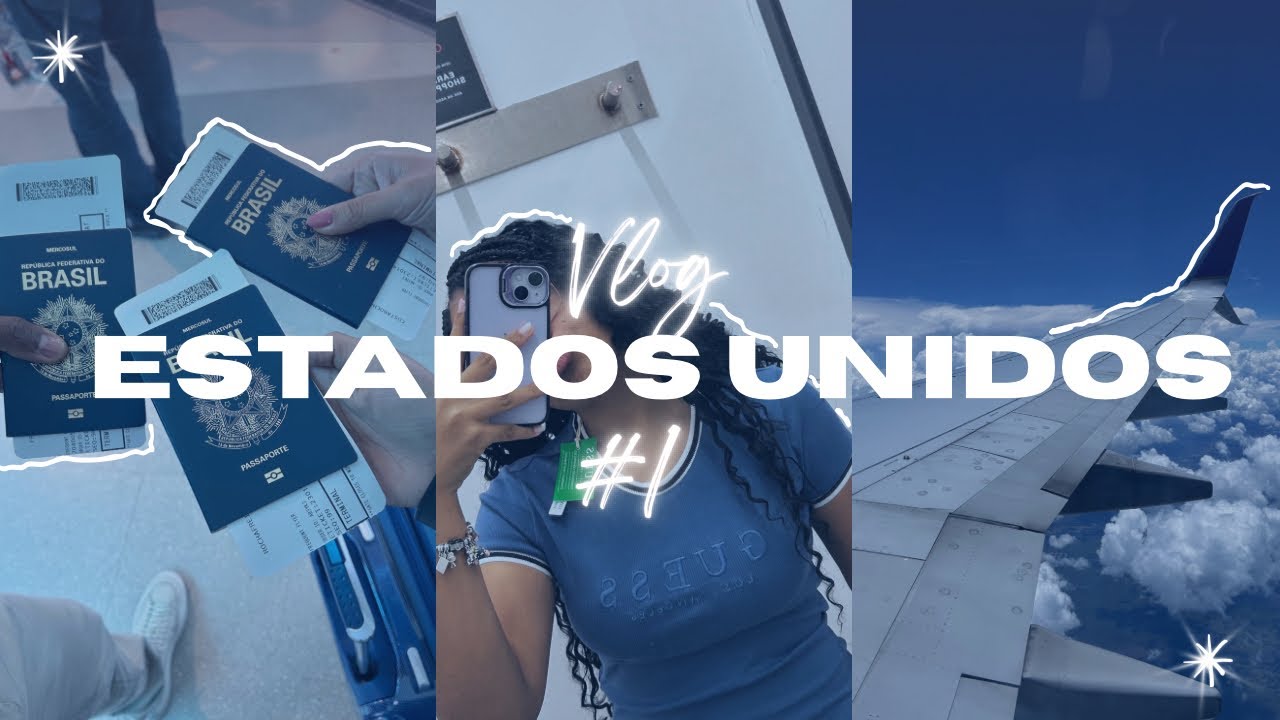 VLOG: Aeroporto, Imigração e Ansiedade! CHEGUEI NOS EUA 😱 #1 (