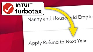 How to Apply or Transfer Refund to Next Year's Return on Intuit TurboTax - 2026