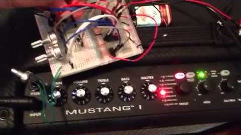 Dual 555 oscillator through mustang 1