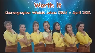 Worth It Line dance#choreo Wiwiek Johan (INA) | Demo SSR Dance