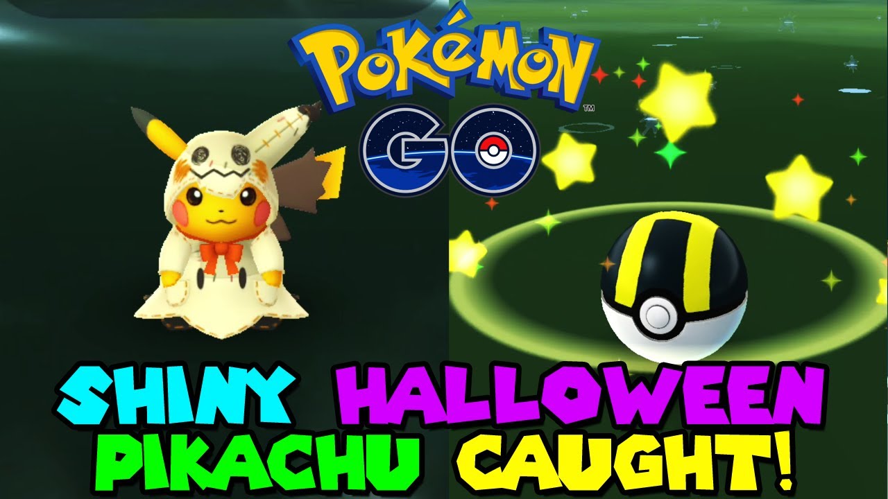 Shiny Halloween Pikachu Caught In Pokemon Go Shiny Mimikyu