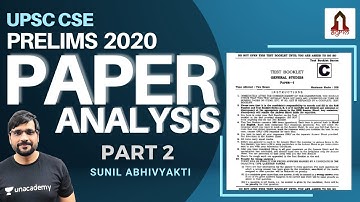 UPSC CSE Prelims 2020 Paper 1 | Detailed Analysis | Part 2 | Question Paper and Answer Key