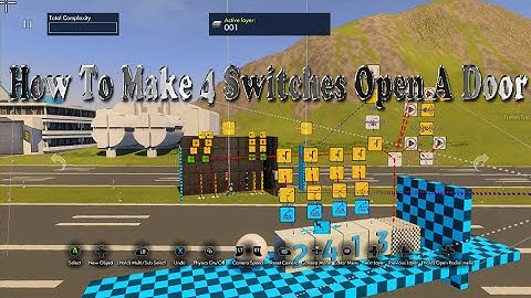Trials Fusion | Editor Tutorial | How To Make 4 Or More Switches To Open A Door Any Order