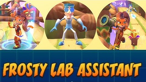 Crash Bandicoot: On the Run! frosty Lab Assistant Defeated! jewel 121