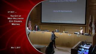 Celebrity City Council Meeting - May 1, 2017 Profile