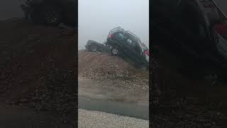 Jeep Crashes off the Road