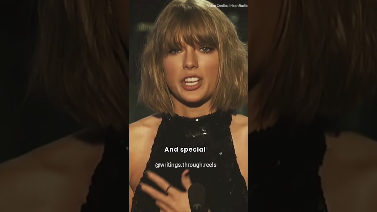 Taylor Swift's most valuable advice from iHeartRadio awards 2016 🥰❤️🌹 Cre: writings.through.reels