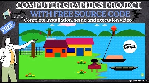 Village Scenario | OpenGL Project | Computer Graphics Project With Free Source Code
