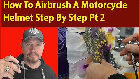 How To Airbrush A Motorcycle Helmet Step By Step Pt 2