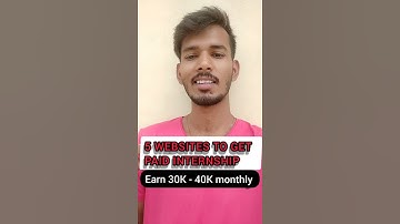 #shorts ||5 WEBSITE TO GET paid internship work from home for students ||_#shorts