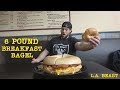 Massive 6 Pound Breakfast Bagel vs L.A. BEAST (Calories: Unknown)