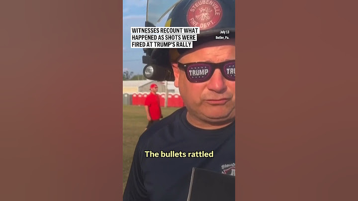 Trump rally attendees describe the shooting