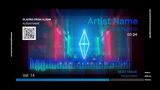Audio Spectrum / Music Visualizer Concept S14 (Hypnotic Space)-FREE After Effects Template Download