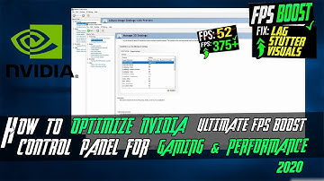 How to optimize Nvidia control panel for gaming and performance🔧||The ultimate optimization||2020||