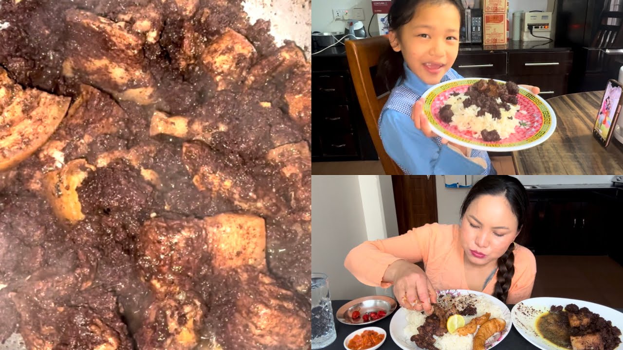 Рис с миксом из свинины ракти и томатами ачар (рецепт) @gurungfamily4715