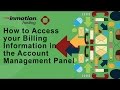 How to Access Your Billing Information in the Account Management Panel