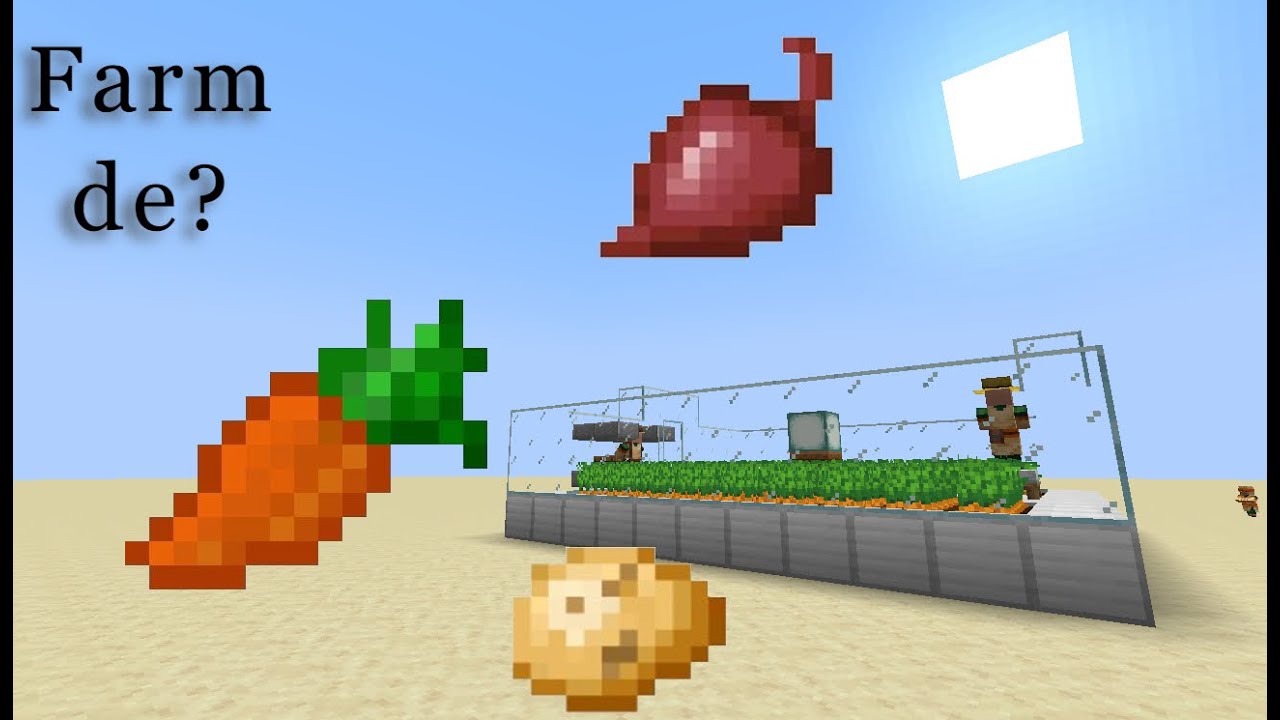 Como fazer uma farm de cenoura e batata na 1.18? - YouTube