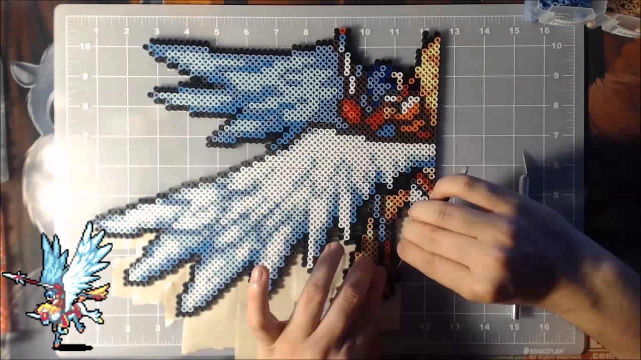 Perler Time Lapse - Fire Emblem: Sacred Stones - Falcoknight Tana