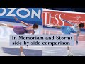 Kamila Valieva short programs side by side comparison: In Memoriam and Storm