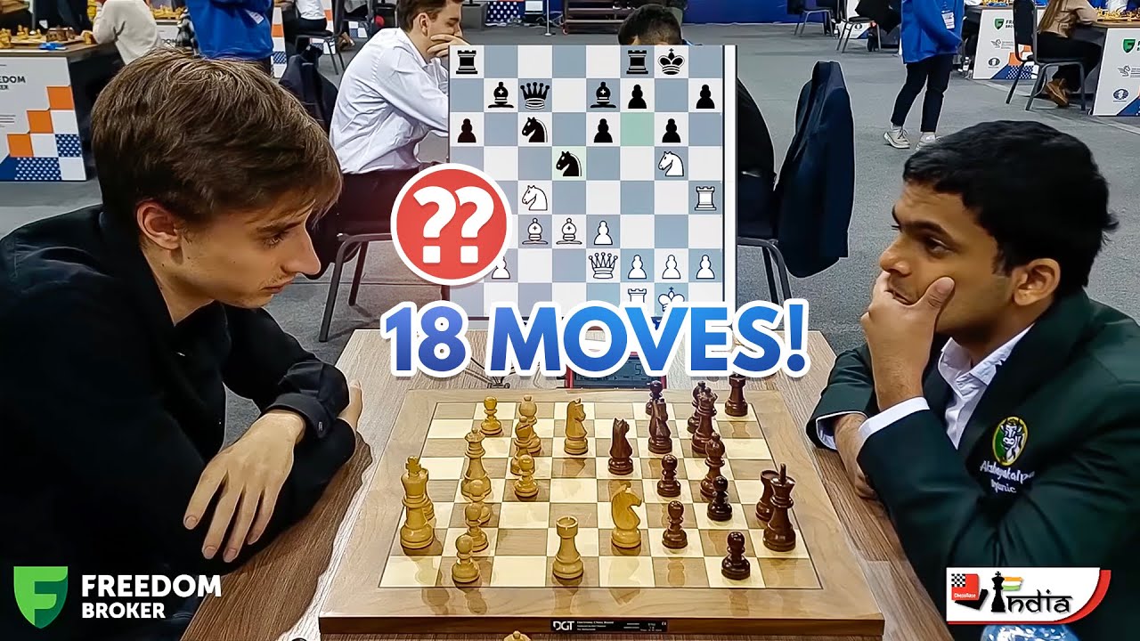 Daniil Dubov vs Nihal Sarin - An 18-move Miniature