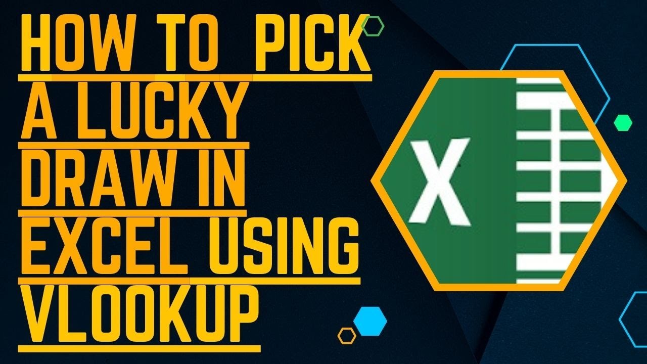 How to pick a Random number Using Vlookup in Excel  @TECHGROWHUB