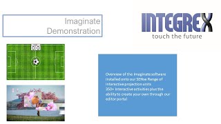 Overview of the Imaginate software installed onto the SENse Range of interactive projectors