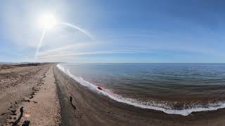 Avata 360 10-bit 360 video test Squid Kite At Beach