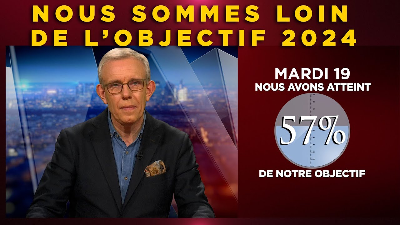 Nous sommes loin de notre objectif pour 2024 !