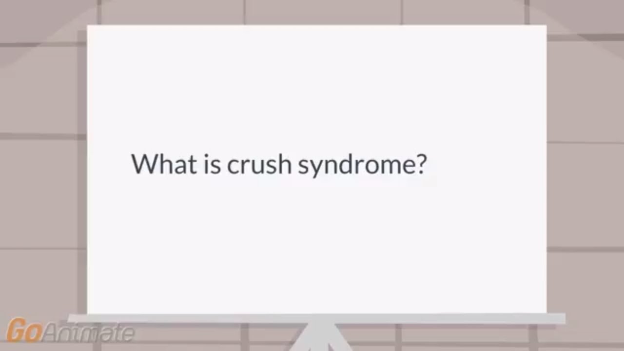 What is Crush syndrome? YouTube