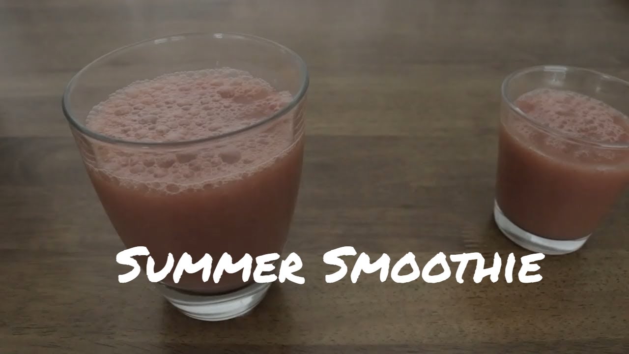 Vegan Summer Smoothie with Watermelon and Red Grapes || Robert Wu ASMR
