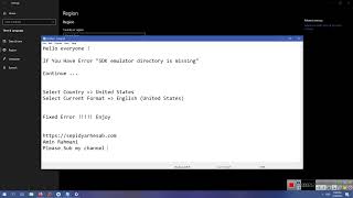 Fixed Error SDK Emulator Directory Is Missing in Andorid Studio