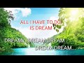 All I Have To Do Is Dream Lyrics