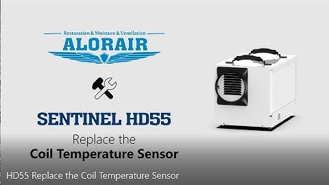 Sentinel HD55 Basement Dehumidifier Replace the Coil Temperature Sensor
