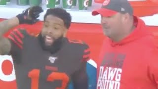 Odell Beckham jr Freddie Kitchens Heated Argument 😤