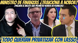 Ministro de NOBOA asegura que Sí HAY BILLETE | Planillas de Luz ¡Serán descontadas!