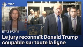 Donald Trump coupable de 34 accusations criminelles