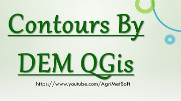 How to Create a Contours from DEM File in QGis || Contour Map
