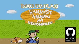 New Harvest Moon 64 PC port!! Recompiled + Github Launcher SnowboardsKids 2 (tutorial)