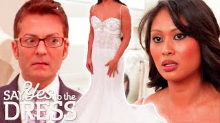 Bride Is Forced To Try A Lace Dress After Saying She Hates It | Say Yes To The Dress