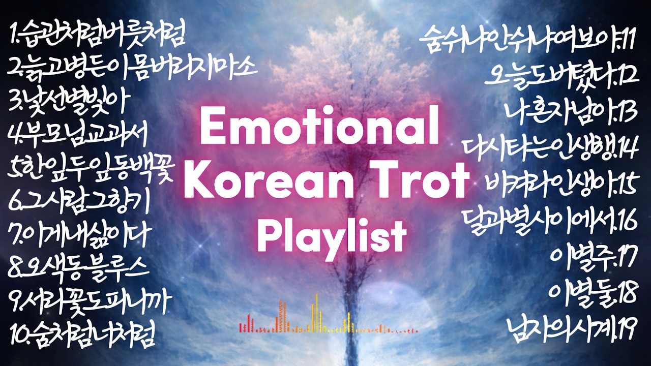 감성 트롯 모음 🌙 Emotional Korean Trot Playlist | 잔잔한 트롯 명곡 모음 따봉트롯 | 하루 한 곡, 기분 따봉 👍