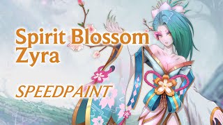 Spirit Blossom Zyra Fan Art speedpainting