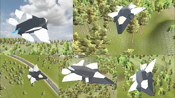 Fighter Jet With Fifth Generation Design in Evertech Sandbox