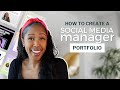 How to create a social media manager portfolio